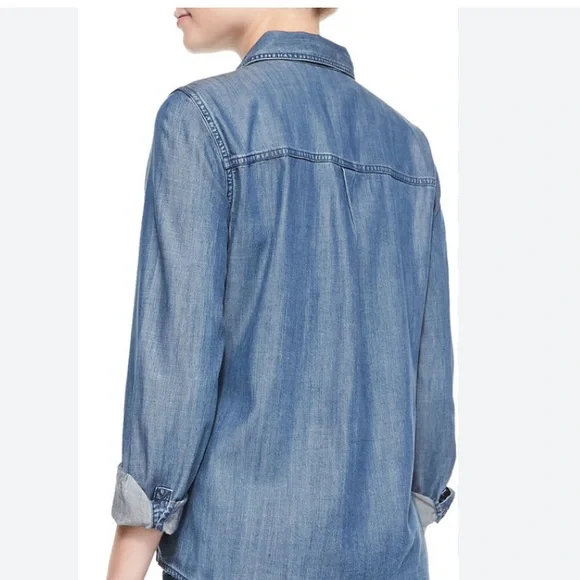 Eileen Fisher Denim Shirt - L - Picture 3 of 11